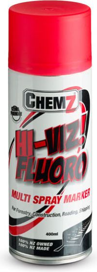 Hi Viz Marker Paint Fluoro Red 400ml