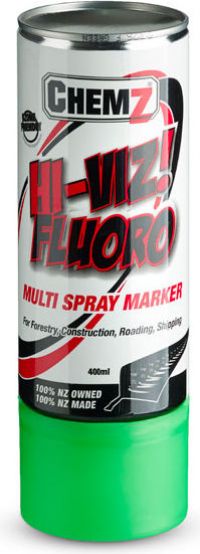 Hi Viz Marker Paint Green 400ml Upside Down