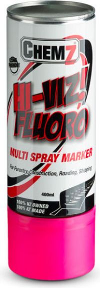 Hi Viz Marker Paint Pink 400ml Upside Down