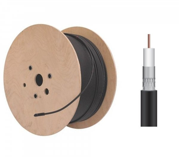 Triax Koka Cable 110 A+ Coax RG6 Tri-Shield PE Black 250m