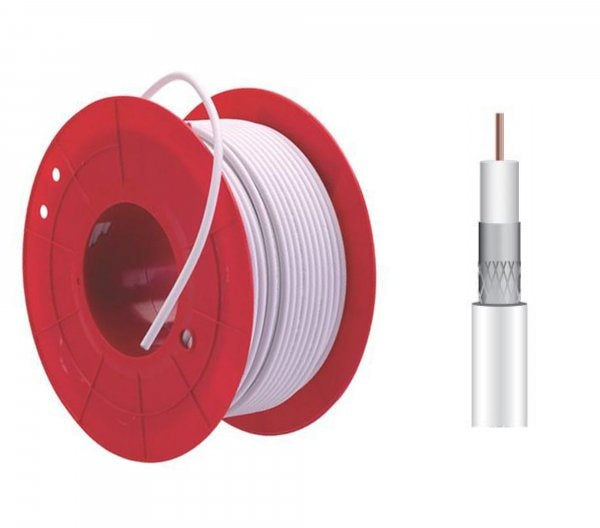 Triax Koka Cable 110 A+ Coax RG6 Tri-Shield PE Wh 100m Metre