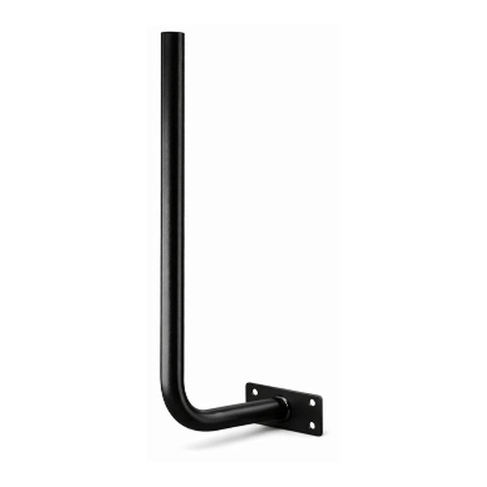 Curved Fascia Mount 0.5m Hockey Stick HDG Powdercoat Black