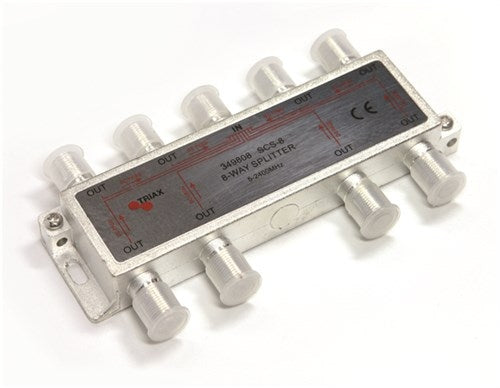 Triax Splitter 8 Way F Type Compact