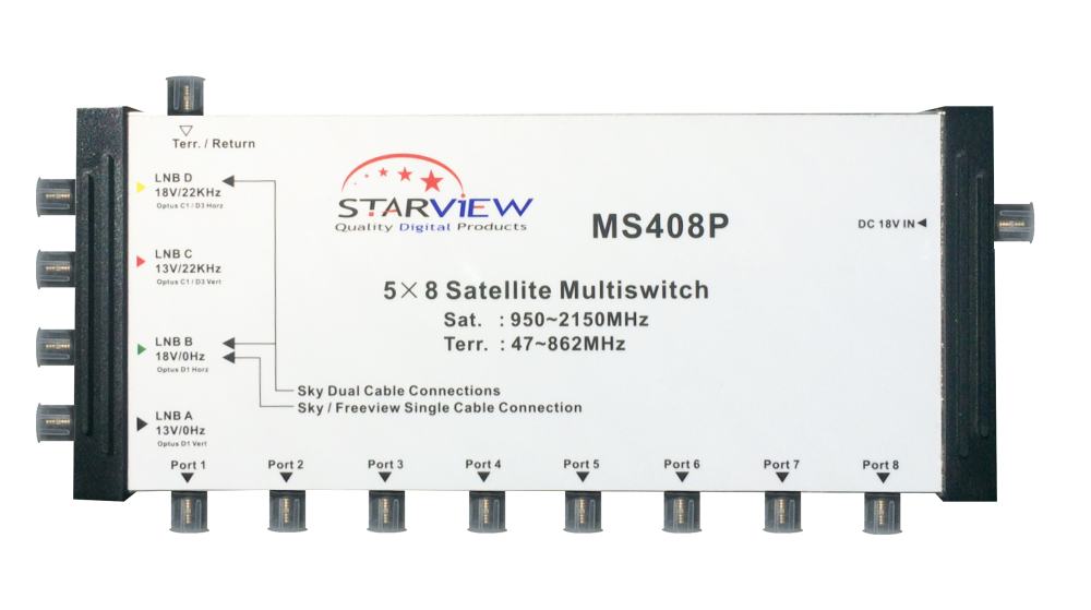Starview Multiswitch 5x 8 with Power Supply