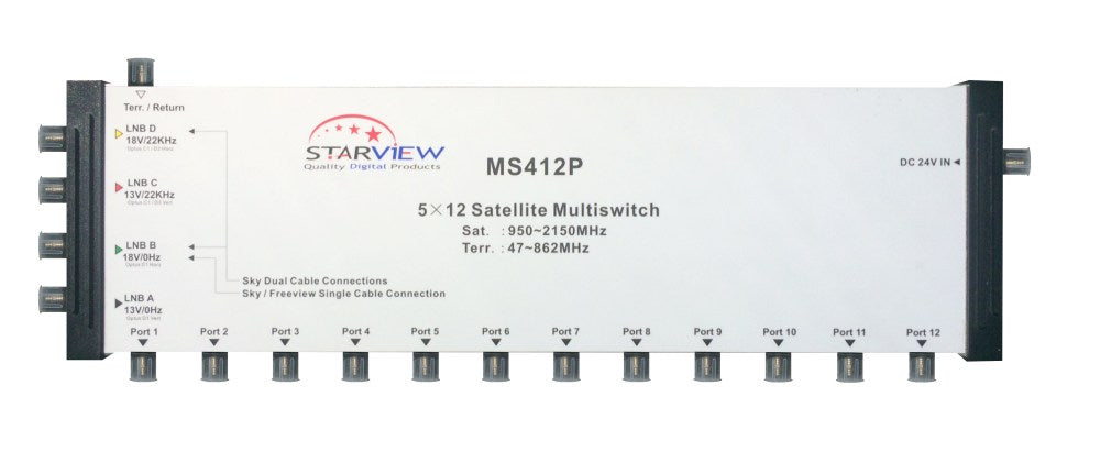 Starview Multiswitch 5x 12 with Power Supply