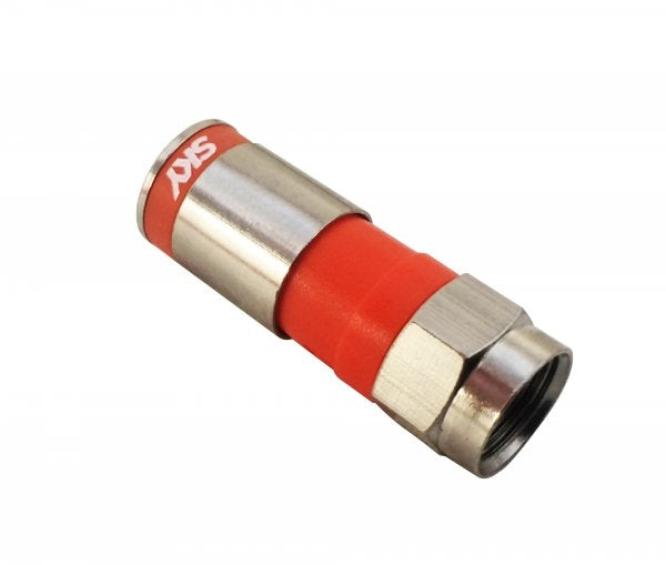 Sky Compression Connector Quad Tri Std Rg6 Each