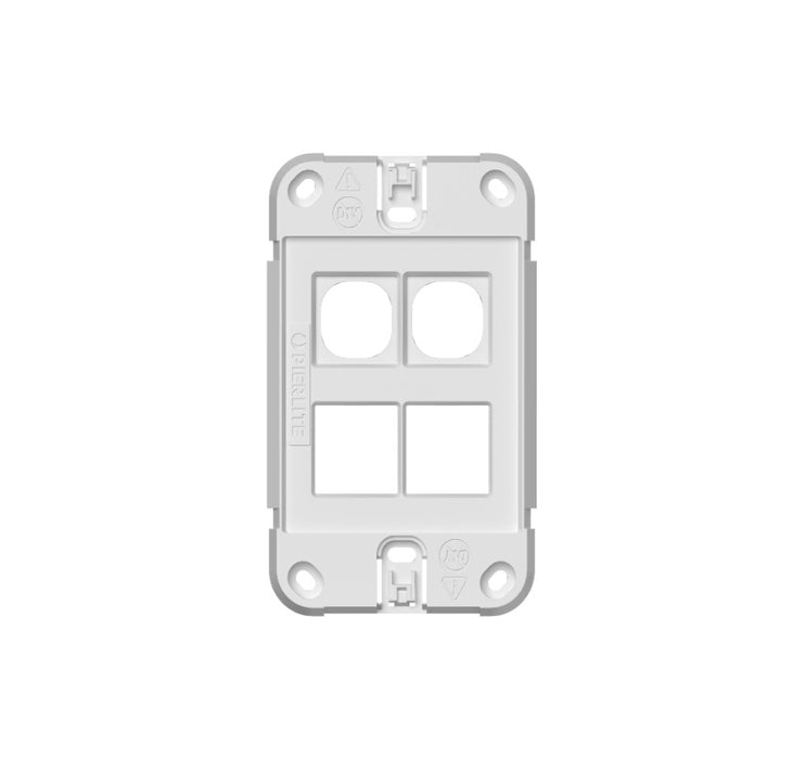 Grid Plate Only 4Gang Iconic Sw (2x MEDM Dimmer 2x Switch)