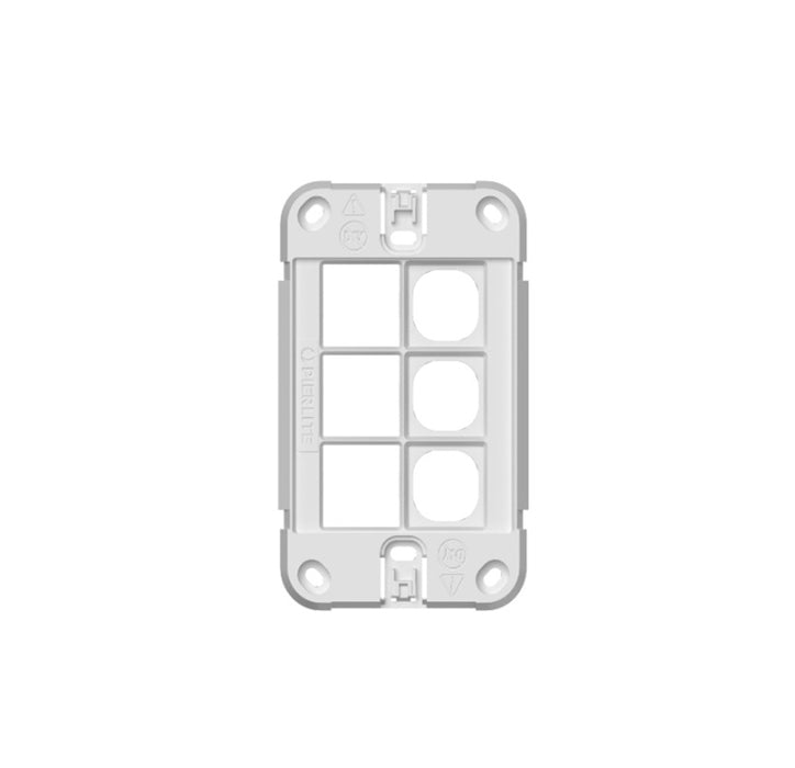 Grid Plate Only 6Gang Iconic Sw (3x MEDM Dimmer 3x Switch)