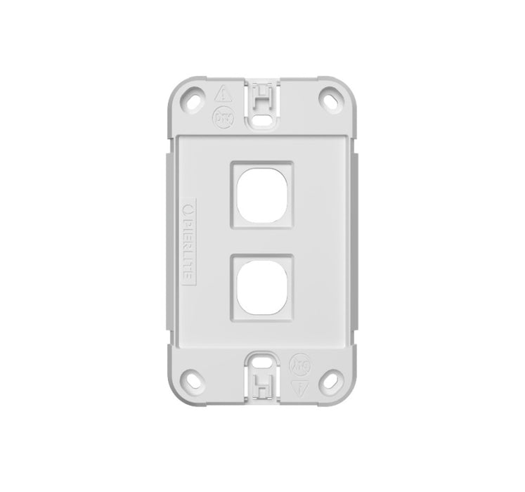 Grid Plate Only 2Gang Iconic Sw (2x MMDM Dimmer)
