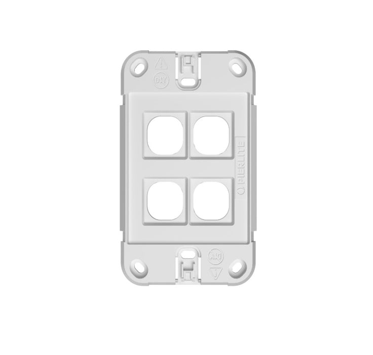 Grid Plate Only 4Gang Iconic Sw (4x MMDM Dimmer)