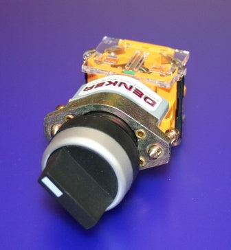 22mm Selector Switch 3Pos 2N/O