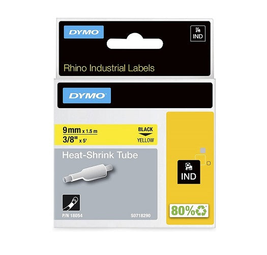 Industrial Heatshrink 9mm x 1.5m Yellow