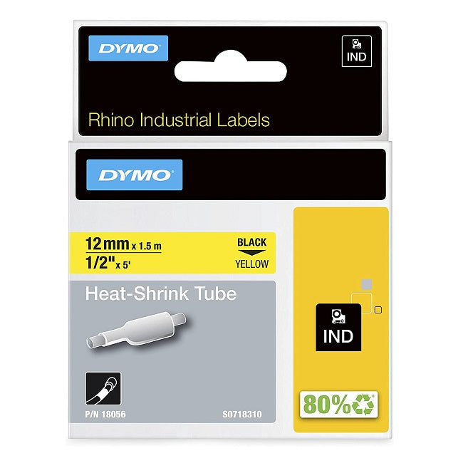 Industrial Heatshrink 12mm x 1.5m Yellow