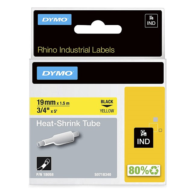 Industrial Heatshrink 19mm x 1.5m Yellow