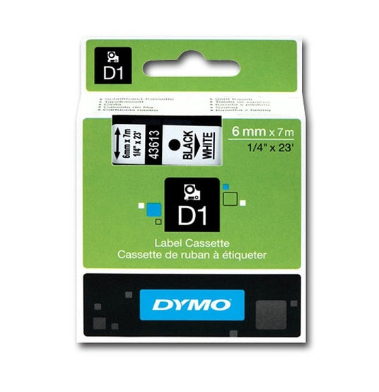 Tape 6mm Black/White (7m)