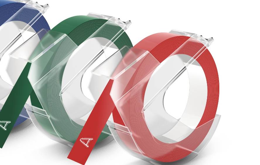Embossing Label Tape 9mm x 3m Business (Red Green Blue)