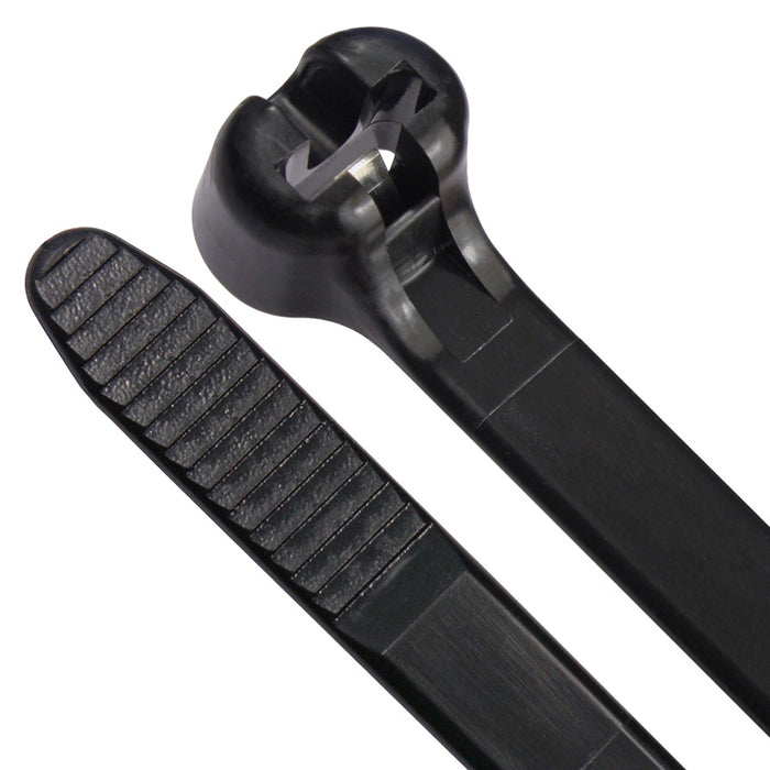 Cable Tie SS Barb Lock 140 x 3.6mm Black UV (Pkt100)