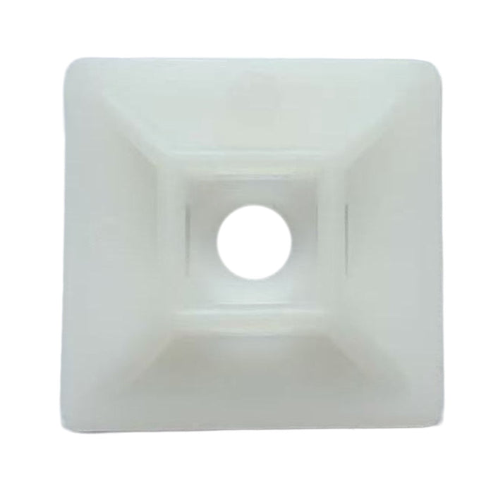 Cable Tie 28 x 28mm Mount Natural (Pkt100)