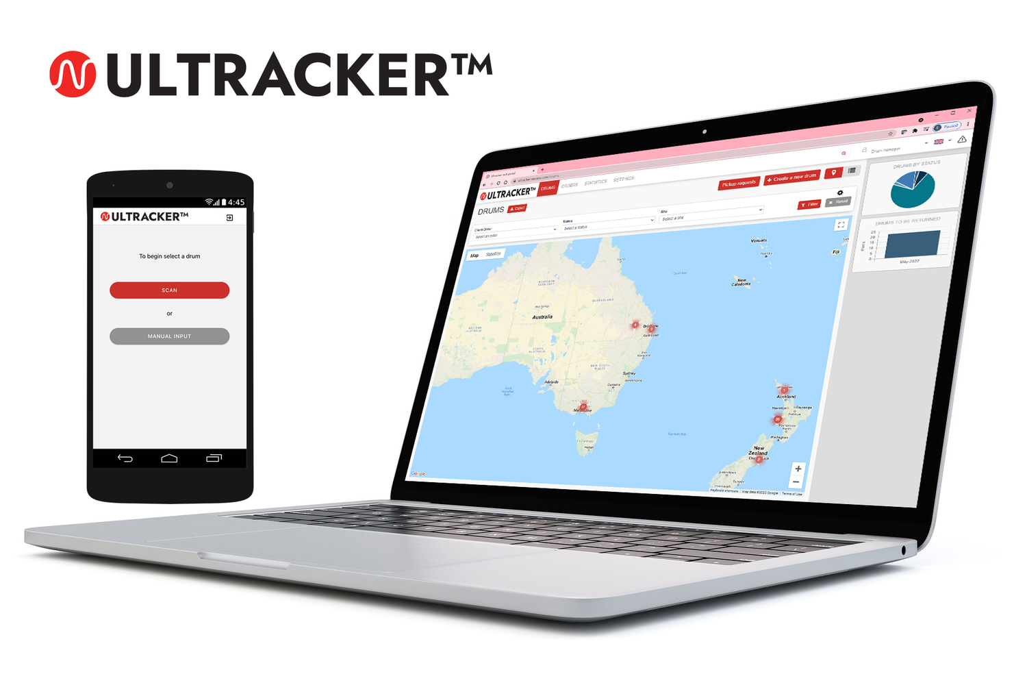 Get more from your MOBIWAY UN’REEL project by pairing it with ULTRACKER™, allowing you to track your drums and your inventory in real time across all your sites!