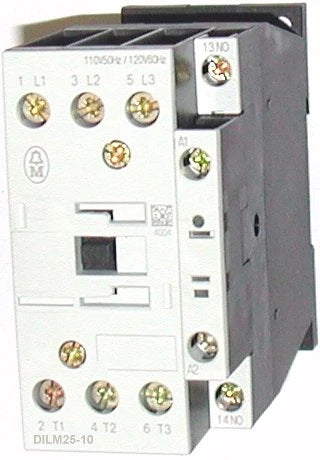 DILM25-10 Contactor 11kW 25A AC3 3P 1N/O 24VAC