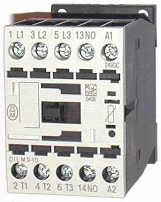 DILM9-10 Contactor 4kW 9A AC3 3P 1N/O 24VAC