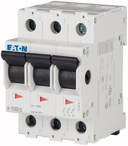 Mains Isolator Switch 3P 100A Din