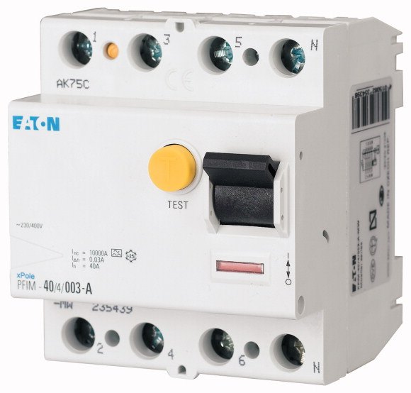 RCCB 40A 4Pole 30mA Type A