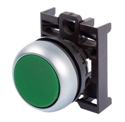 Pbutton Green Flush Spring Return