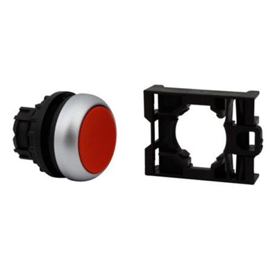 Pbutton Red Flush Spring Return