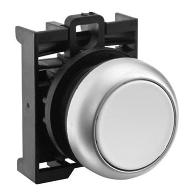 Pbutton White Flush Spring Return