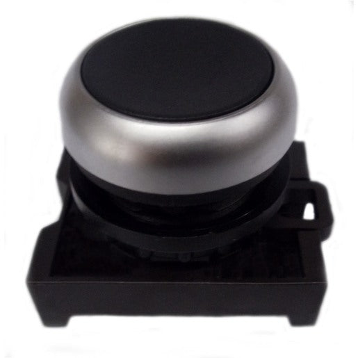Pbutton Black Flush Spring Return