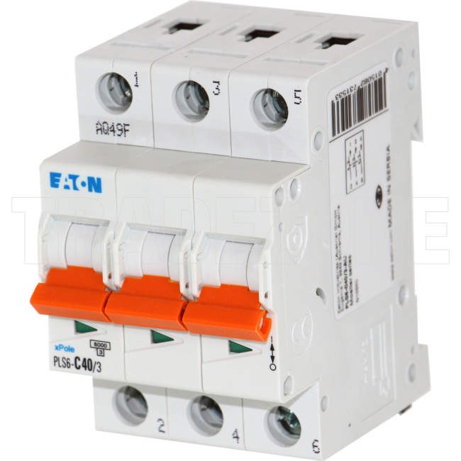 PLS6 MCB 10A 3P 6kA C-Curve
