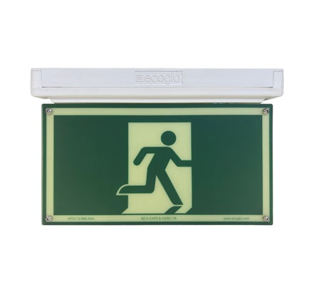 Exit Sign Hybrid Double Side White Body 24m 0.5W RM Decals