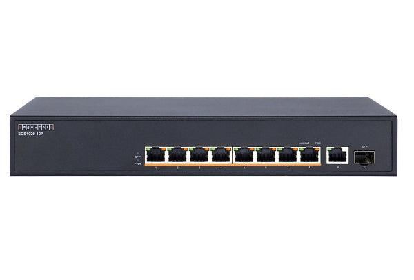 Unmanaged Switch PoE 9x Ge 10/100/1000Base-T 1X Sfp