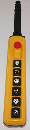 TER Pendant 8 Way E/Stop Blank & 6x 2Speed P/Buttons