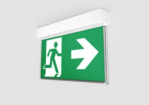 Razor Core Slimblade Exit Light 24M Surface Mount