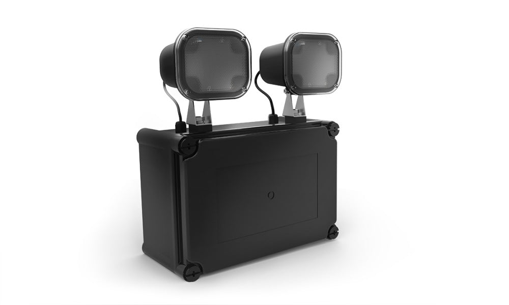 Twinspot Pro 4.3W 416lm Emergency Floodlight Black IP65