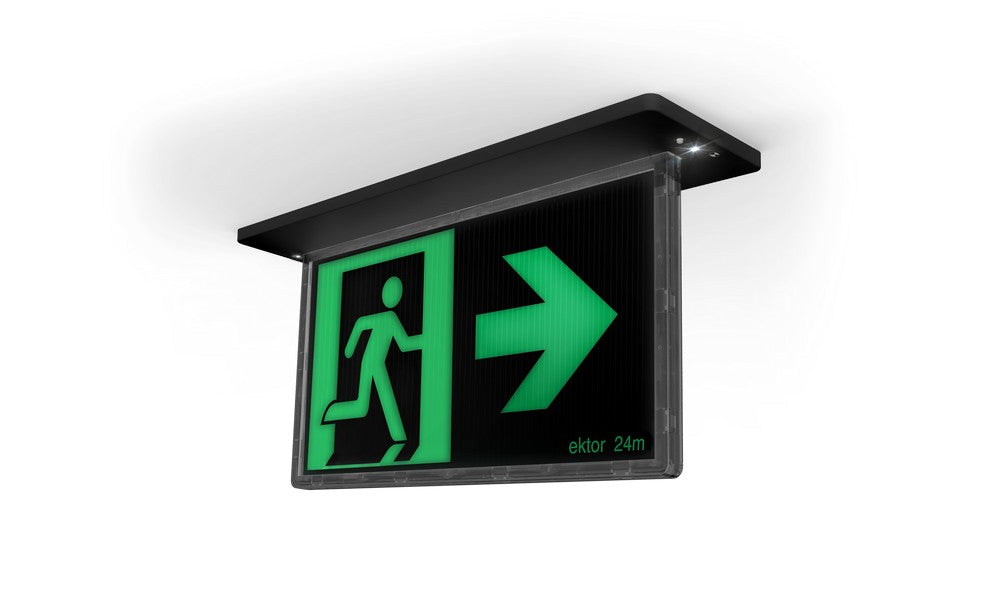 Razor Pro Edgelite Blade 24m Emergency Exit Black Recessed