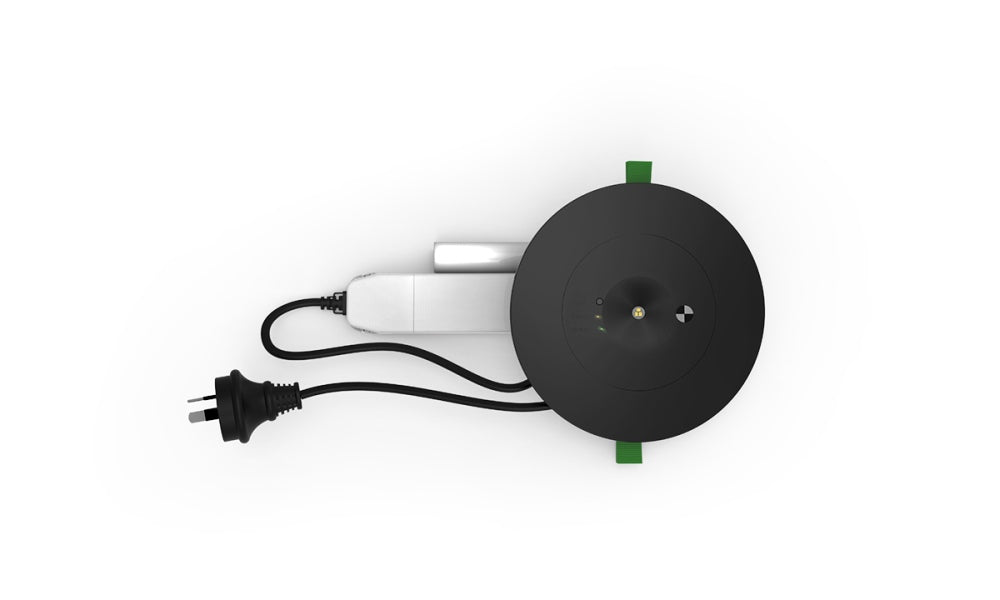Ledfire Pro D80 Emergency Light Recessed Black F&P