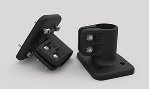 Rodmount Brackets 25mm Dia For Roof & Black Light Body