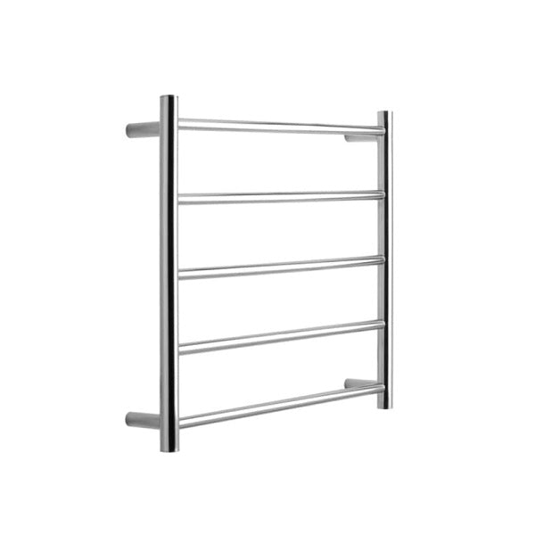 Heated Towel Ladder 30R 5Bar Rnd Dual Wiring 550x600x90mm