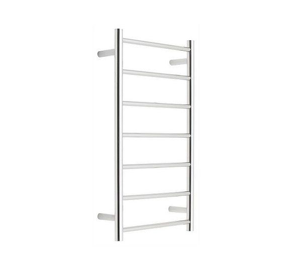 Heated Towel Ladder 60R 7Bar Rnd Dual Wiring 800x600x90mm