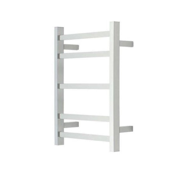 Heated Towel Ladder 20S 5Bar Sq Dual Wiring 550x400x90mm