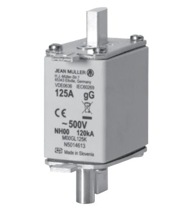 Jean Muller SM000-Gl/100 100A Din000 Fuse Link with Striker
