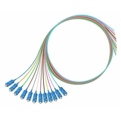 Pigtails OS1/OS2 G657 SC/PC Connector Rainbow (Pkt12)