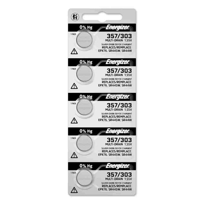 Watch battery Silver Oxide 357-303 1.5V Each