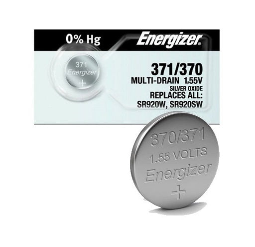 Watch Battery Silver Oxide 371-370TZ 1.5V Ea