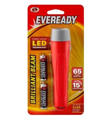 Eveready Torch 2AA 65lm Brilliant Beam