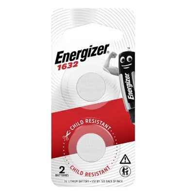 Battery Lithium Coin CR 1632 3V Blister 2Pk