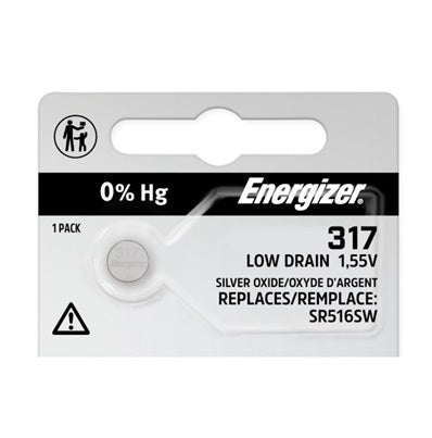 Watch Battery Silver Oxide 317TZ 1.5V Each